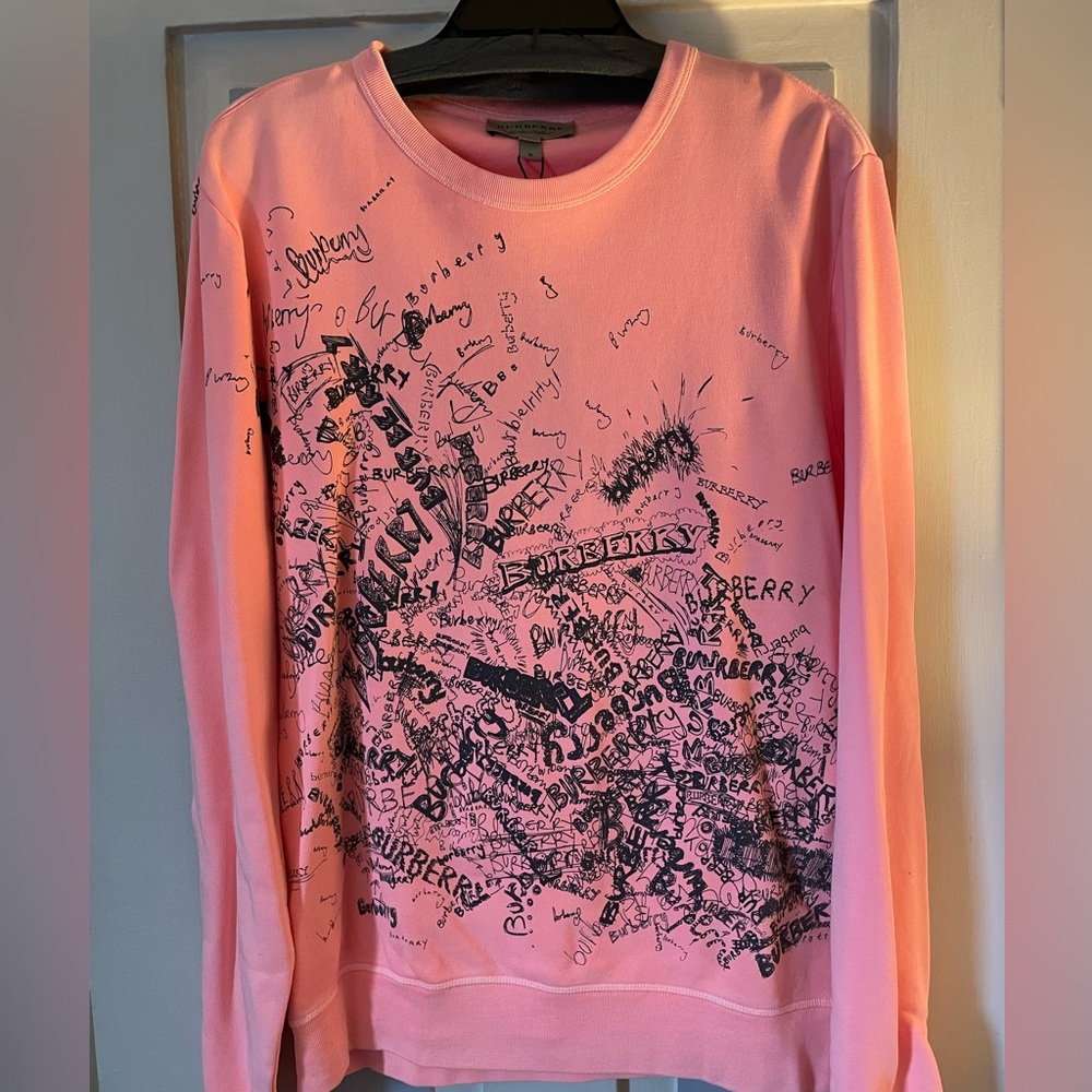 Burberry Pink Graphic Women's Top